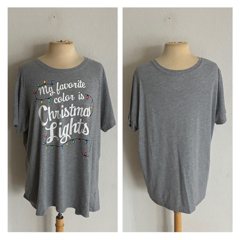 ❤️$10 Holiday Time Christmas lights tee size 2x/20/22